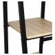 Стол на металлокаркасе BRABIX LOFT CD-006,1200х500х730 мм,, 2 полки, цвет дуб натуральный, 641226. Фото товара с разных ракурсов.
