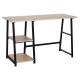Стол на металлокаркасе BRABIX LOFT CD-006,1200х500х730 мм,, 2 полки, цвет дуб натуральный, 641226. Фото товара с разных ракурсов.
