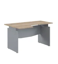 Стол письменный эргономичный OCET 149(L) Дуб Сонома светлый/Металлик 1400x860x750