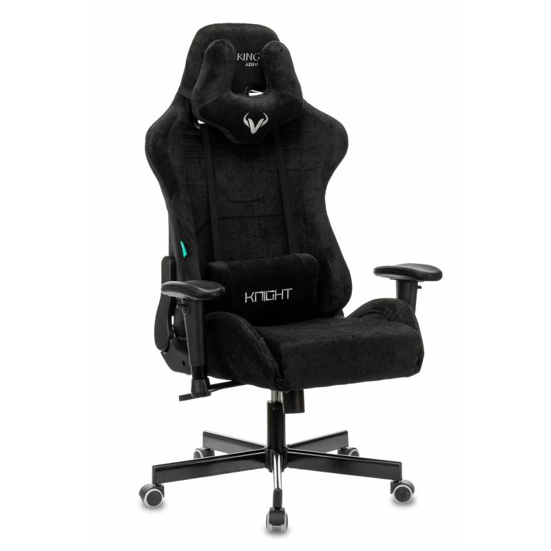 Кресло игровое геймерское Бюрократ VIKING KNIGHT LT20 FABRIC черный крестовина металл главное фото